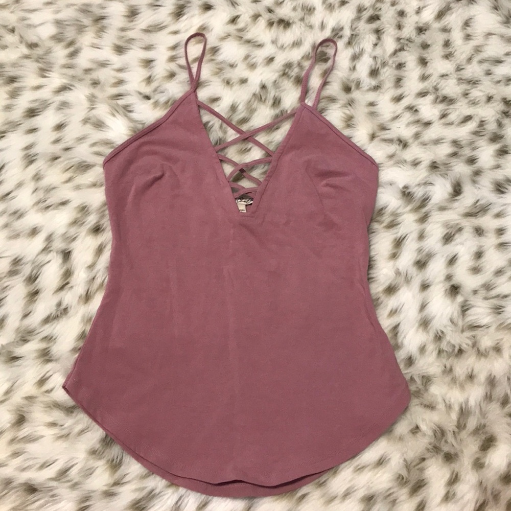 Pink/purple top!